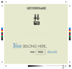 stop phubbing - wedding card - V1