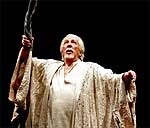 Legendary Canadian actor, William Hutt, at age 85, portrays Prospero in the 2005 Stratford Festival production of The Tempest.
