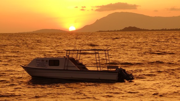 Sunset on January 22