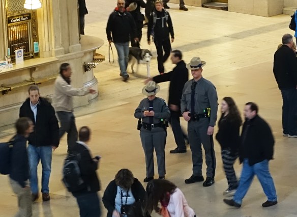 Cops in Grand Central Station