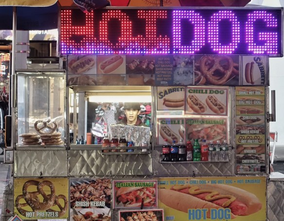 Classic New York Hot Dog Vendor