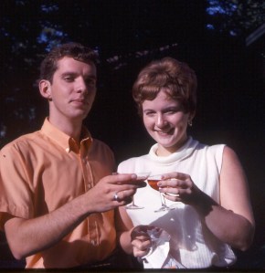 Barb and I in August 1968. Yes, folks, I was young once too.
